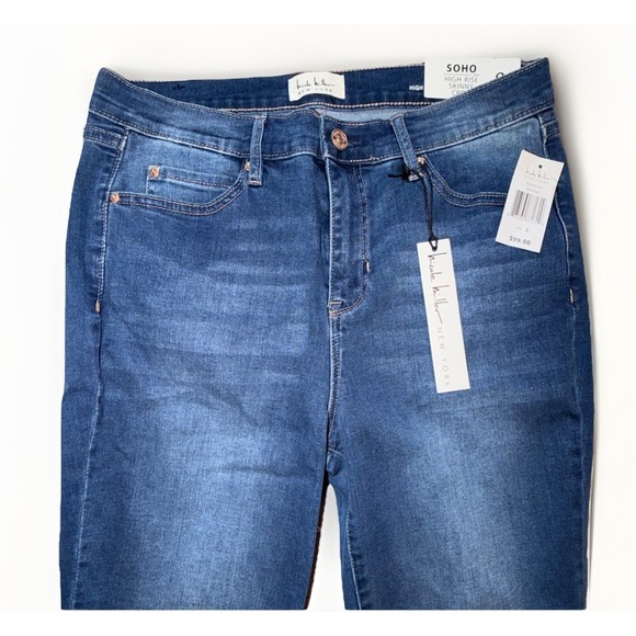 Nicole Miller Jeans Womens Size 8 Soho High Rise Skinny Crop Stretch NWT - Picture 2 of 5